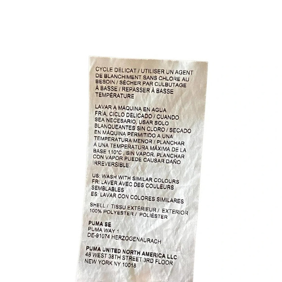 Puma Jacket Toddler Size 2T Athletic Zip Up Logo Long Sleeve Weight Pink Black - Picture 7 of 8